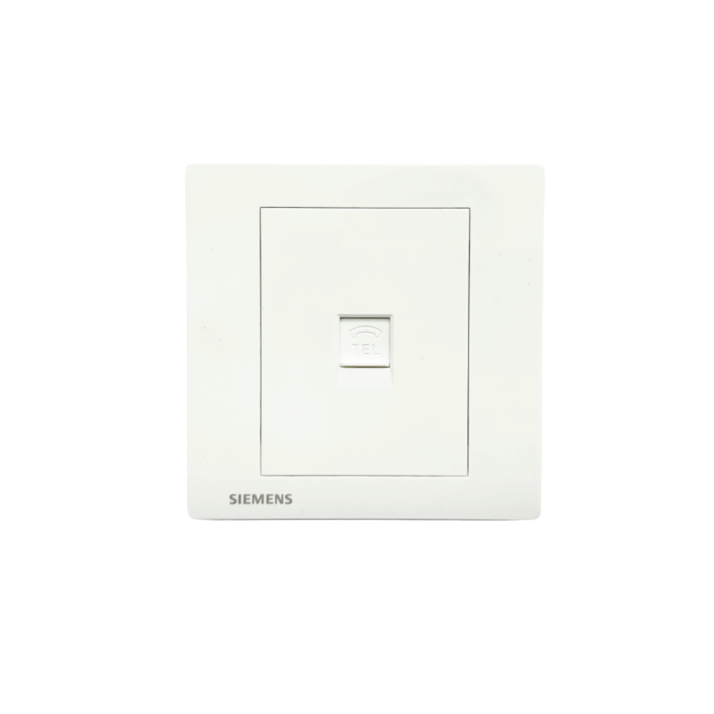 ชุดเต้ารับโทรศัพท์ 4 สาย SIEMENS ซีรีส์ RELFA PLUS สีขาว